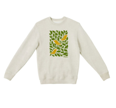 Textured Sweater 3 Birds