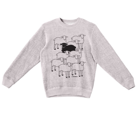Textured Sweater Black Sheep
