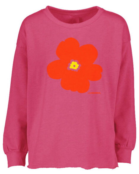 Drop Shoulder Crew Flower Power