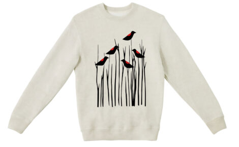 Textured Sweater Redwing Blackbird