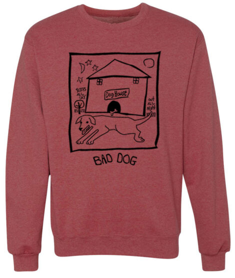 Crewneck Sweatshirt Bad Dog