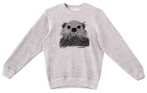 Textured Sweater Sea Otter