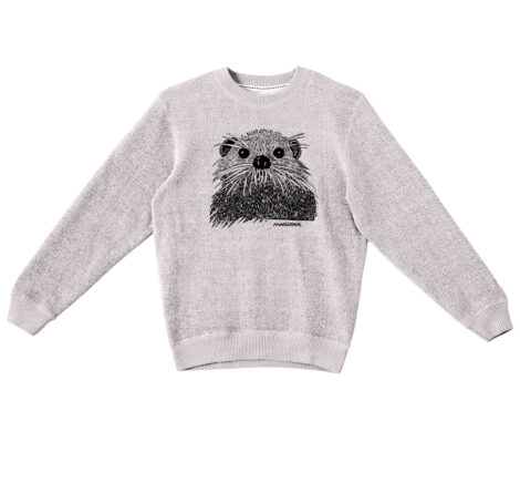Textured Sweater Sea Otter