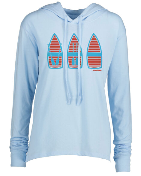 Long Sleeve Hooded T Row Boats