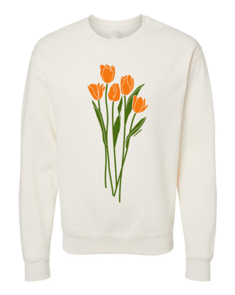 Crewneck Sweatshirt Tulips