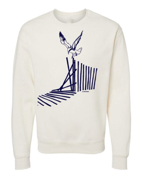 Crewneck Sweatshirt Gull Landing